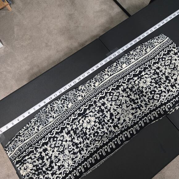 Abria Womens Floral Aztec Midi Flowy Skirt Size 16 Ethereal Dainty Feminine Y2K - Picture 6 of 7